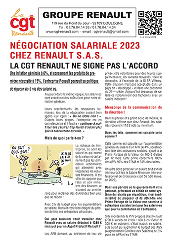 230203 NAO 2023 la CGT ne signera pas
