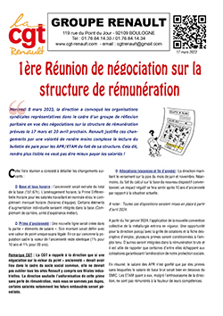 230317 Tract Structure de remuneration