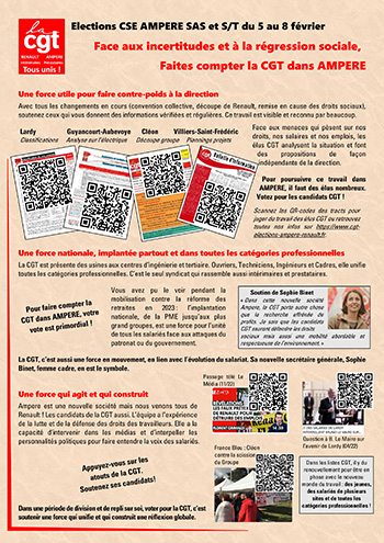 Profession de foi CGT